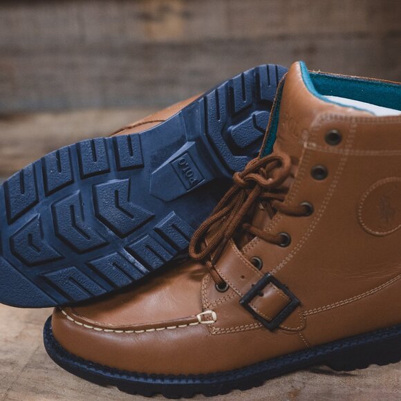 🥾 Polo Ralph Lauren Leather Ranger Hi II Boots 🥾 - Picture 7 of 9